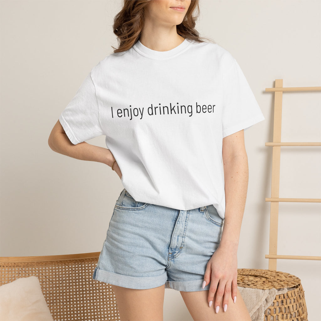 I Enjoy Drinking Beer T-Shirt — Regal Seagull Alehouse & Grill Logo Tee